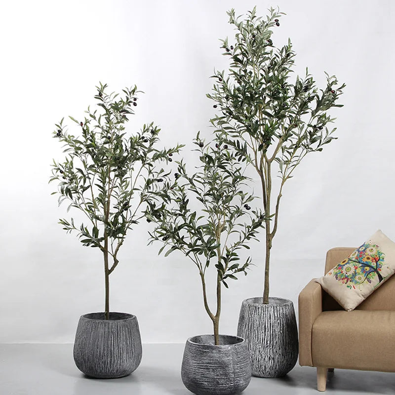 plante artificielle olivier en pot pour décoration intérieure - vue 8 sur 7