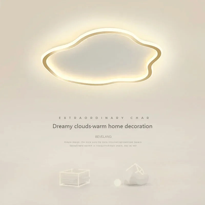 plafonnier led créatif en forme de nuages design nordique décoratif - vue 4 sur 18