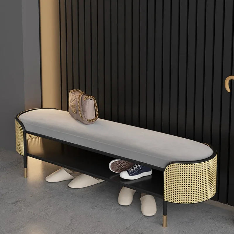 A Bench Can Be Sat At The Door of The Entrance Shoe Change Stool, Cabinet Can and Household Integrated Shoe Stool  Furniture