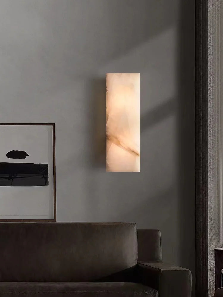 applique murale led marbre rétro pour extérieur étanche - vue 3 sur 9