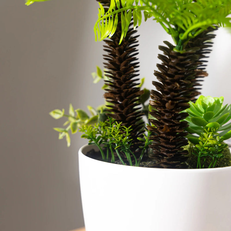 faux palmier grande plante artificielle en pot décorative