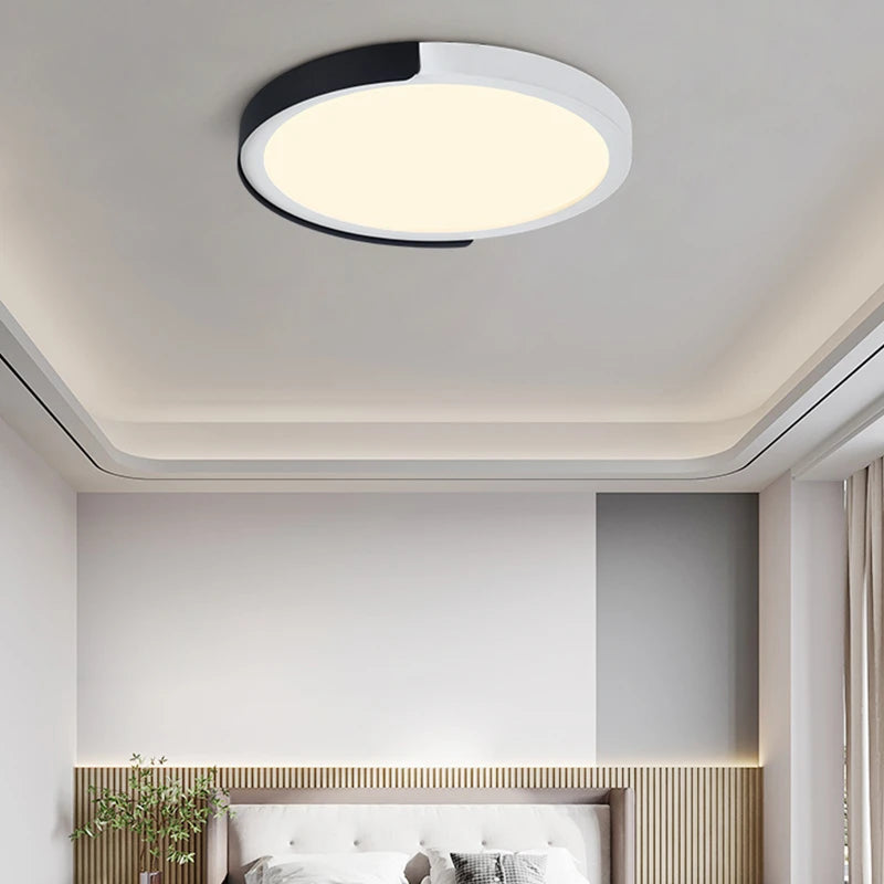 simple led trois anti-plafonnier rond maison lampe - vue 3 sur 12