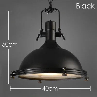 Retro-Pendelleuchte aus Metall für industrielle Wohnraumdekoration