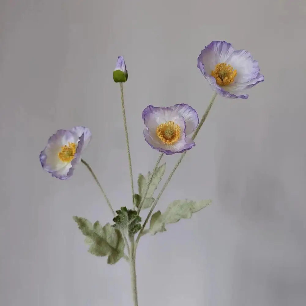 bouquet de fleurs artificielles pavot pour décoration maison jardin fête - vue 24 sur 26