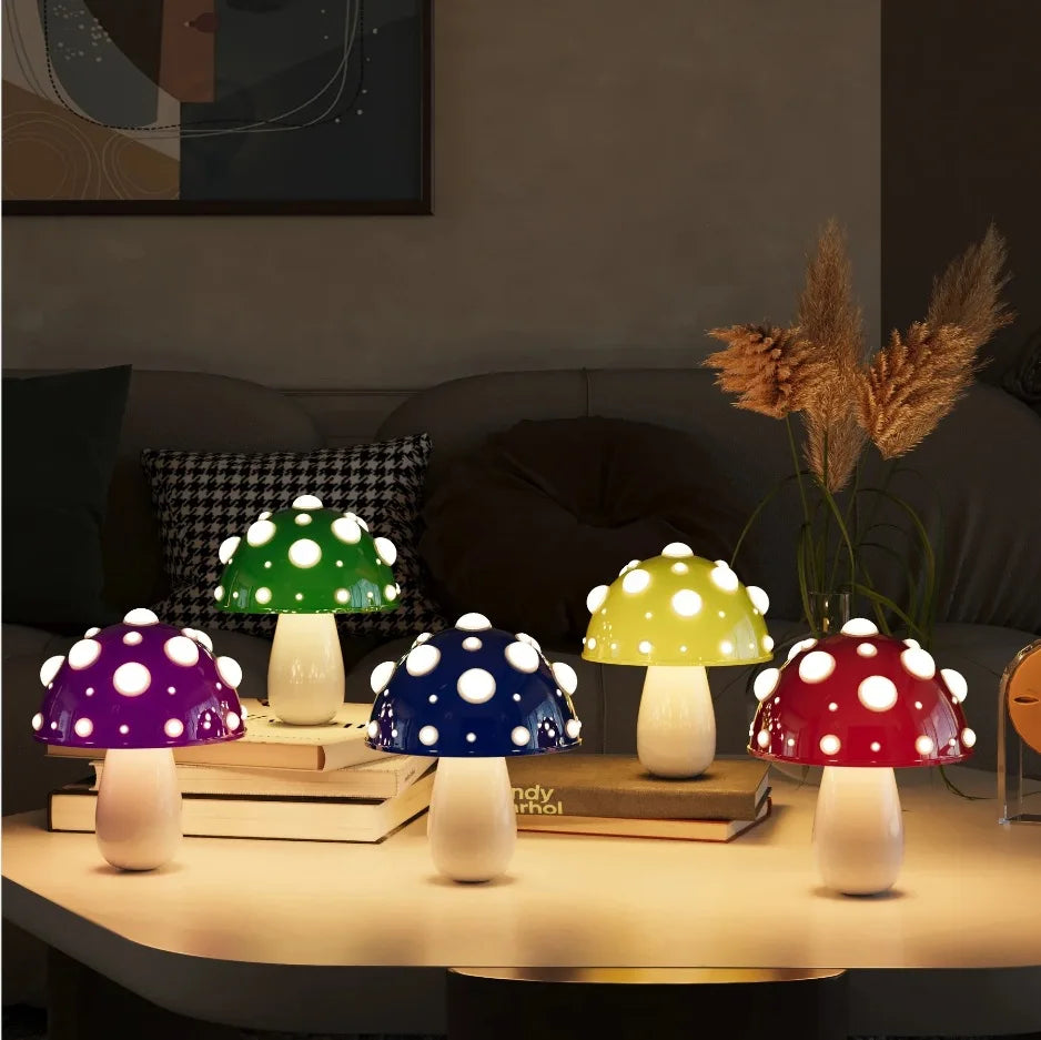 Lampe de Table LED en forme de champignon - vue 4 sur 16