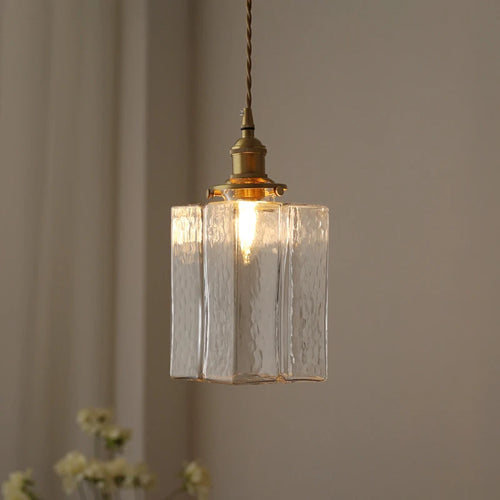 Moderner japanischer Glas-Kronleuchter mit LED-Beleuchtung - vue 5 sur 9