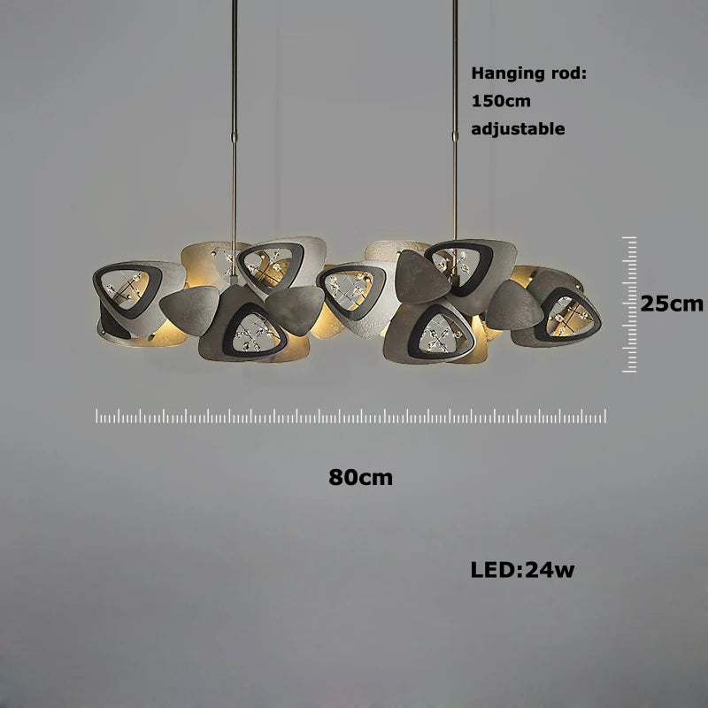 lustre en cristal design tendance éclairage à led moderne - vue 10 sur 12