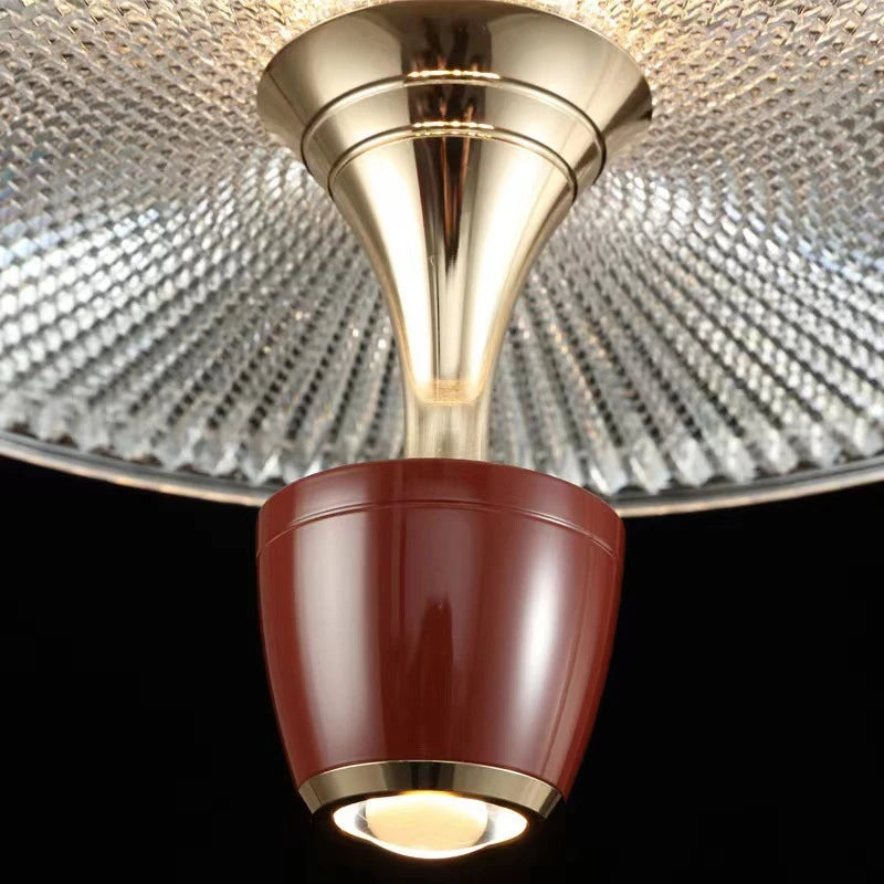 suspension minimalistes modernes en verre grain d'eau - vue 6 sur 9