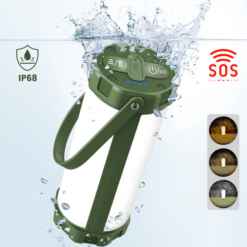 Wiederaufladbare Campinglaterne mit Powerbank und 106 LED