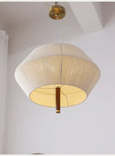 Nordische Retro-Pendelleuchte aus Hanfseil und Rattan mit LED