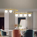 suspension moderne en forme de boule de verre décorative