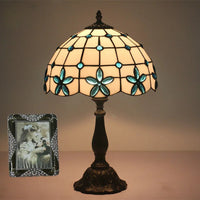 lampe de chevet en verre teinté style méditerranéen décoratif