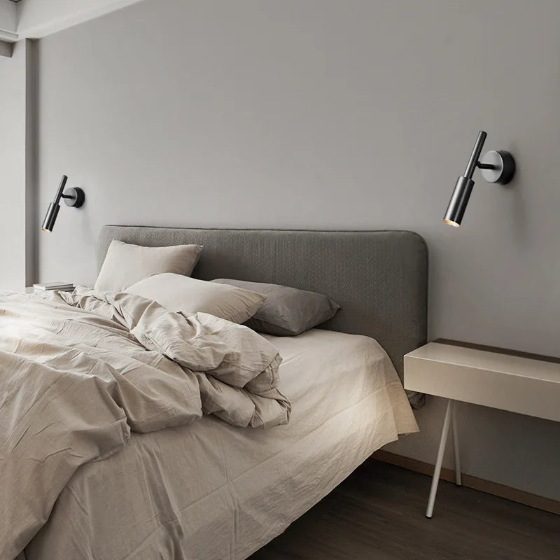 applique murale led en laiton rotative avec variateur de température