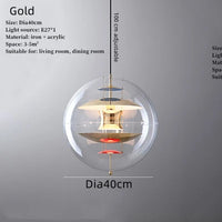 suspension globe créative led décoration danemark maison