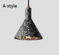suspension en terrazzo style industriel rétro pour éclairage créatif