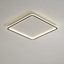 Ultraflache LED-Deckenleuchte mit quadratischem Panel für modernes Interieur
