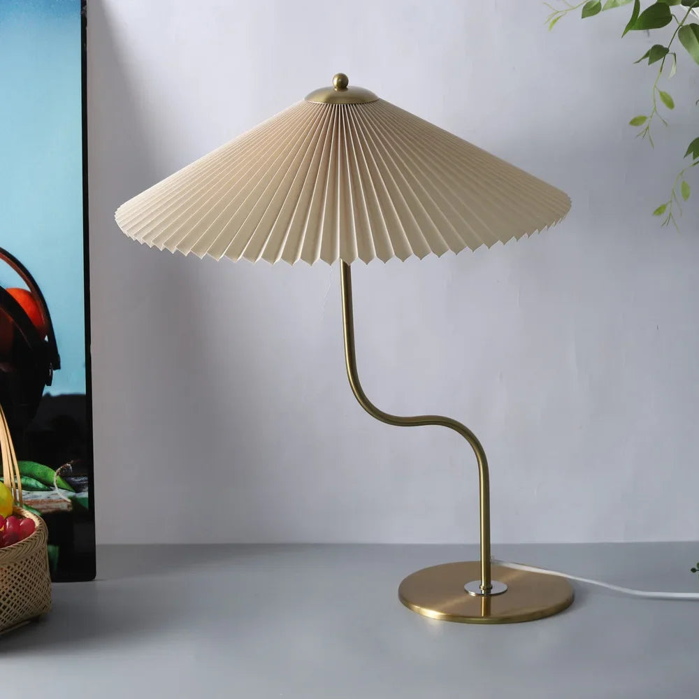 Retro-Tischlampe in dekorativer Schirmform, schwenkbar - vue 5 sur 12