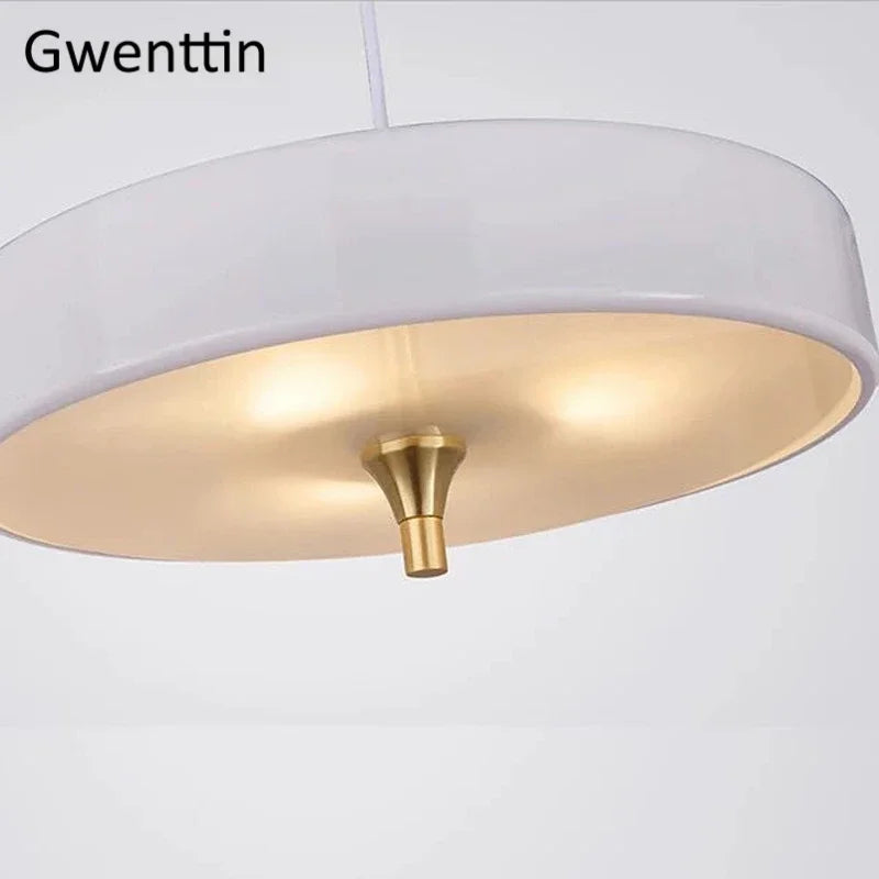 suspension ronde nordique luminaires led pour décoration moderne - vue 5 sur 9