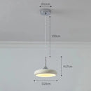 Moderne LED-Pendelleuchte in minimalistischer Scheibenform Weiß