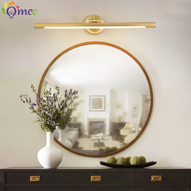 Américain Led salle de bain applique miroir lampe noir Bronze lampes de vanité pour la maison moderne intérieur appliques murales luminaire Makeu - vue 3 sur 11