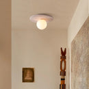 Wandleuchte im Retro-Design aus Naturstein mit dekorativer LED
