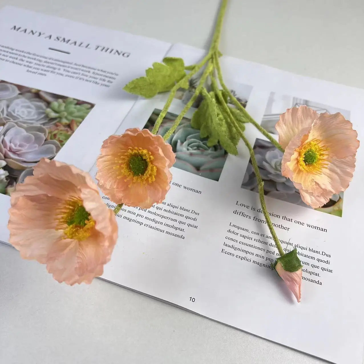 bouquet de fleurs artificielles en soie pour décorations diverses - vue 11 sur 19