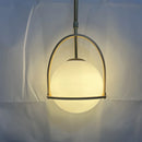 Nordic Globe Pendant Lamp Glass Ball Ceiling Suspension Hanging Light for Kitchen Island Dining Room