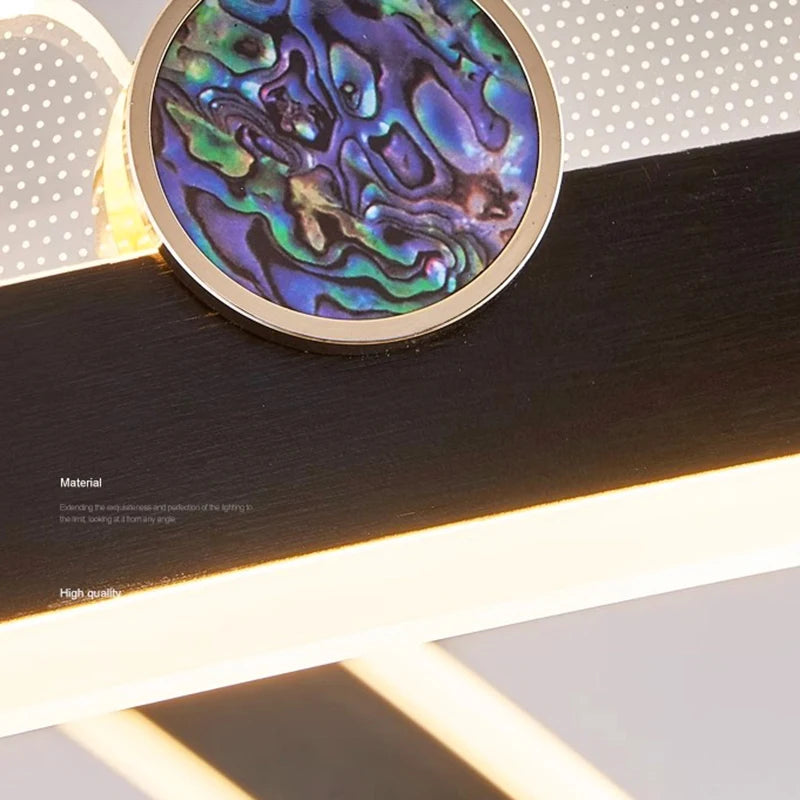 lustre led moderne suspension éclairage intérieur décoratif - vue 6 sur 7