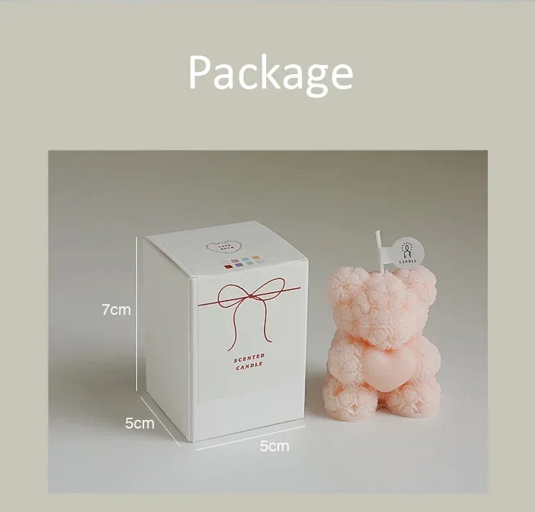 bougie ours en cire de soja parfumée pour détente - vue 6 sur 13