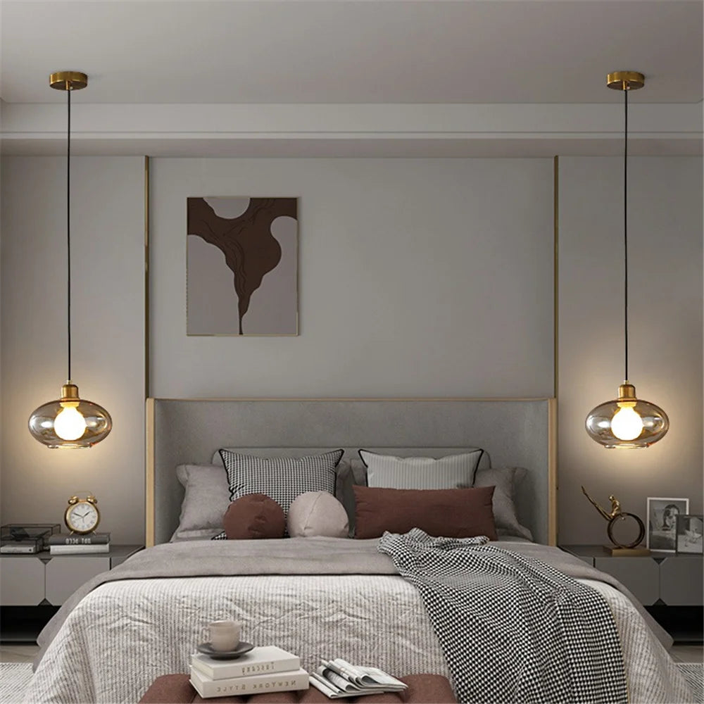 suspension design moderne en verre pour intérieur élégant - vue 5 sur 7