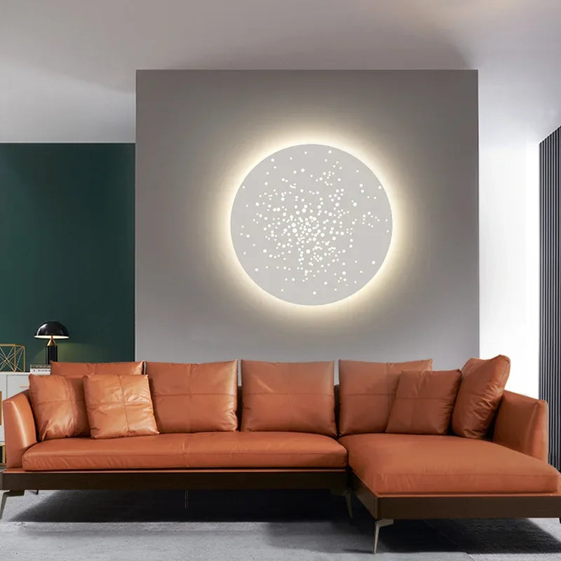 applique led murale moderne décorative pour fond d'art - vue 5 sur 10