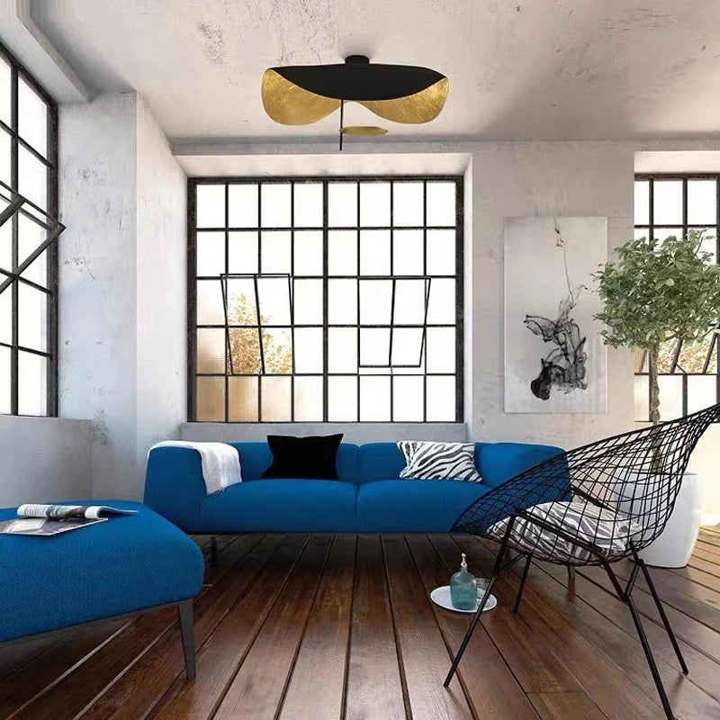 plafonnier scandinave en forme de feuille décorative pour magasin de vêtements - vue 3 sur 8