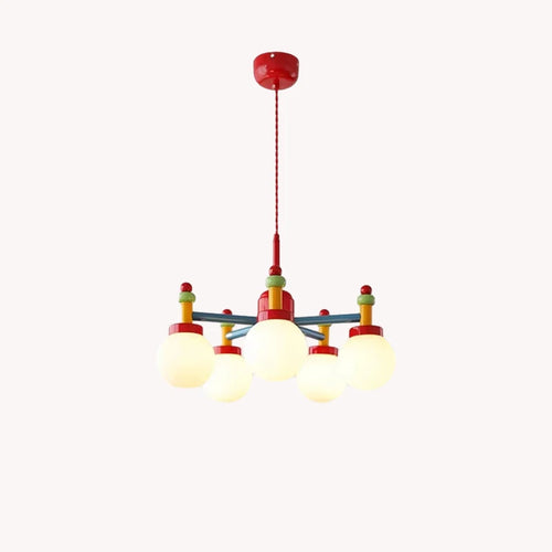 suspension en verre blanc avec fil réglable pour enfants