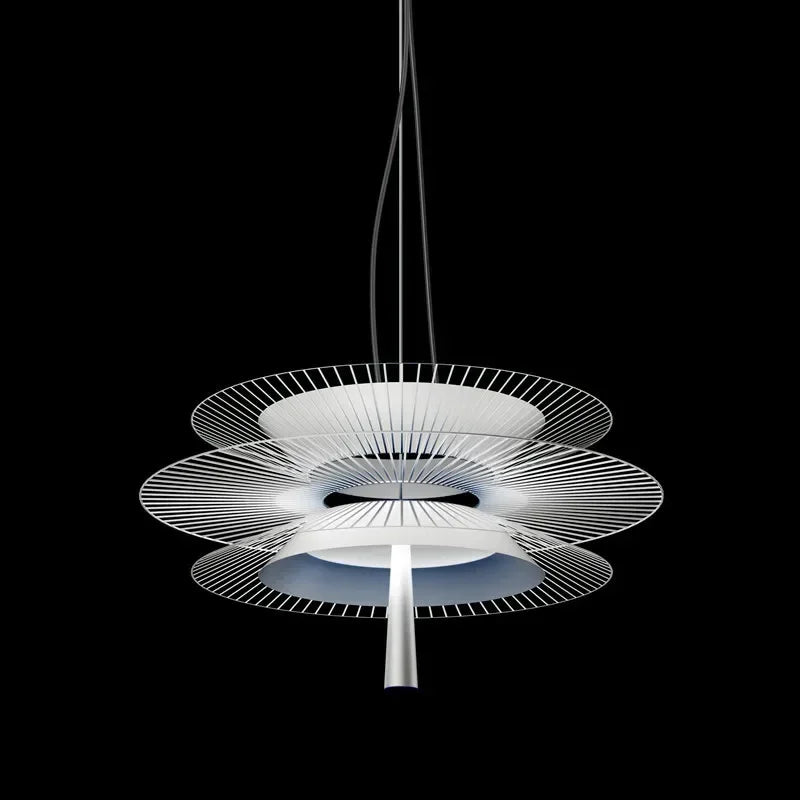 Moderner LED-Kronleuchter im minimalistischen Design für Gastronomie