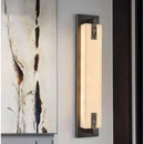 Moderne Wandleuchte aus chinesischem Marmor mit Knoten und LED-Licht