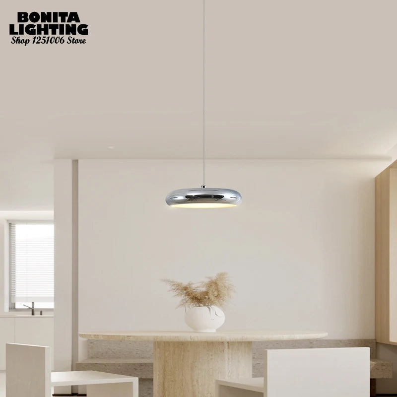 suspension à led minimaliste moderne design luxe ronde avec gradation - vue 5 sur 14