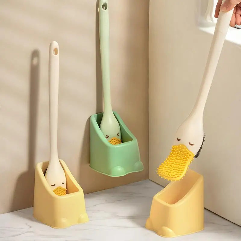 brosse de toilette murale canard créatif peu encombrant - vue 3 sur 8