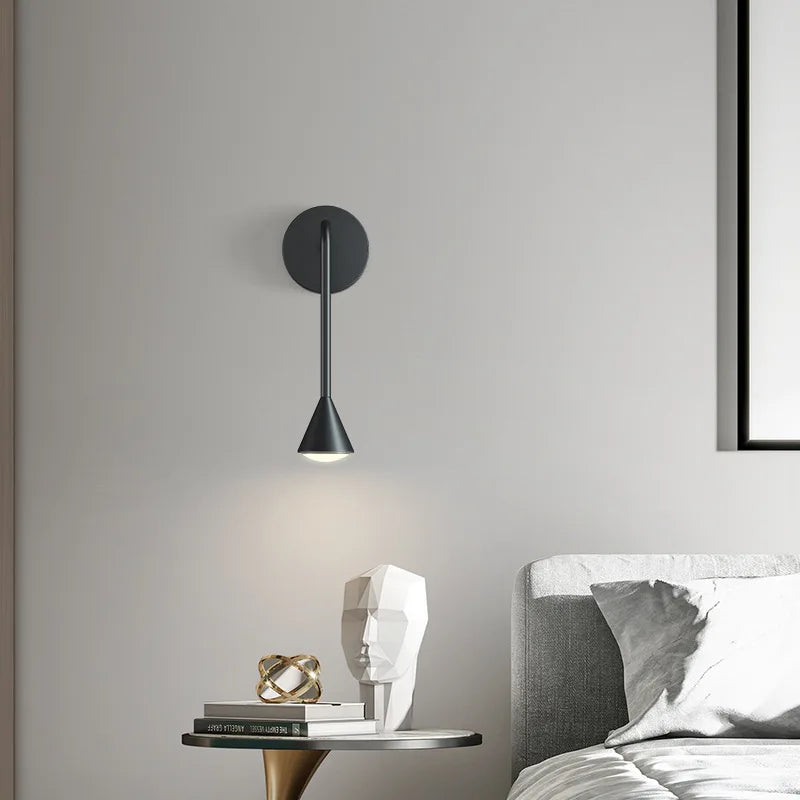 applique murale led conique pour salon bureau et éclairage créatif - vue 11 sur 12