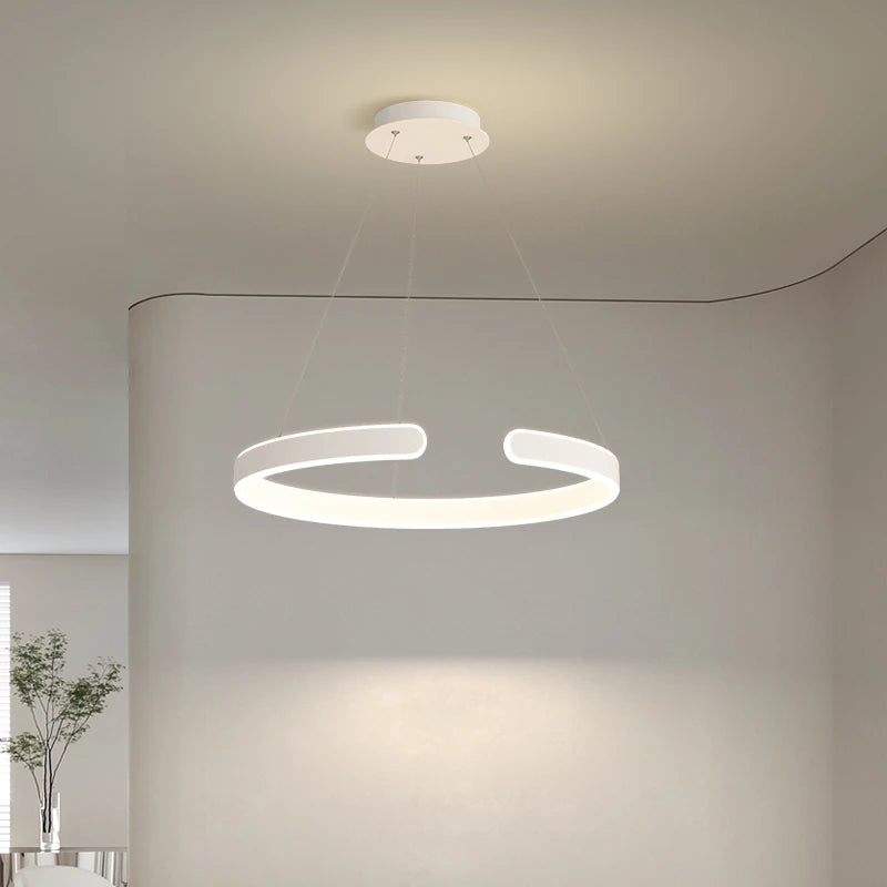 lustre moderne lumineux pour un éclairage élégant intérieur - vue 4 sur 8