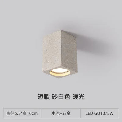 plafonnier terrazzo led en ciment style industriel pour intérieur moderne - vue 13 sur 12