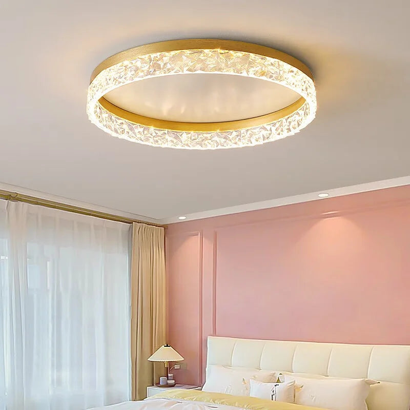 plafonnier nordique moderne à leds réglable et brillant - vue 3 sur 15