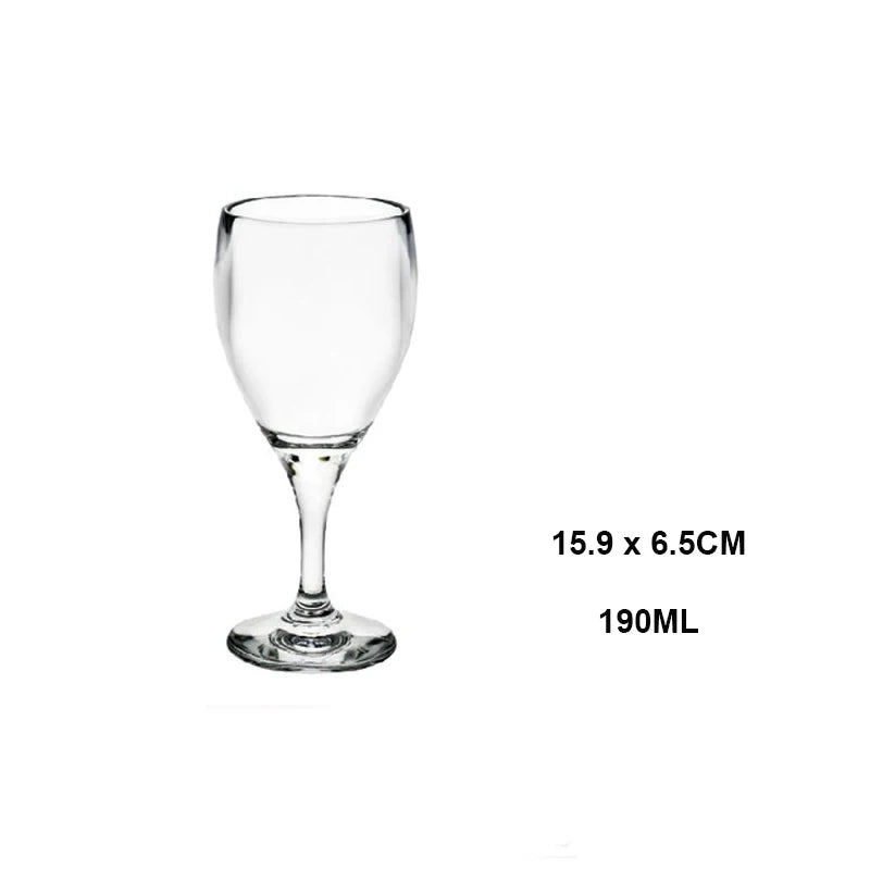 Verres a vin incassables sans pied elegants reutilisables