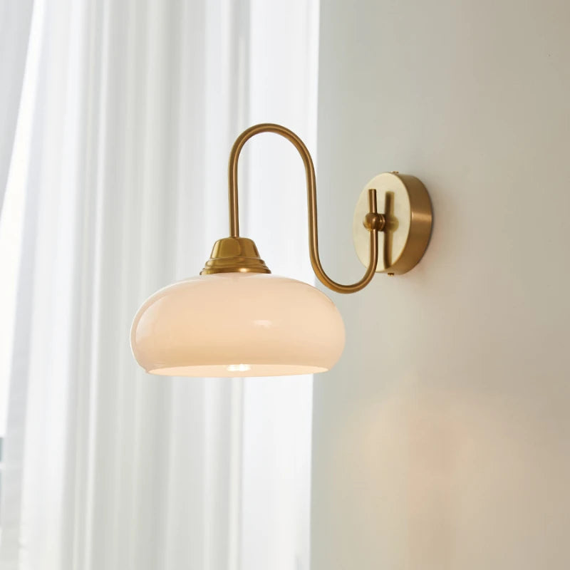 2024 Bauhaus Medieval Modern French Bedroom, Study Room, Living Room Chandelier Designer Nordic Retro Wall Lamp - vue 2 sur 9