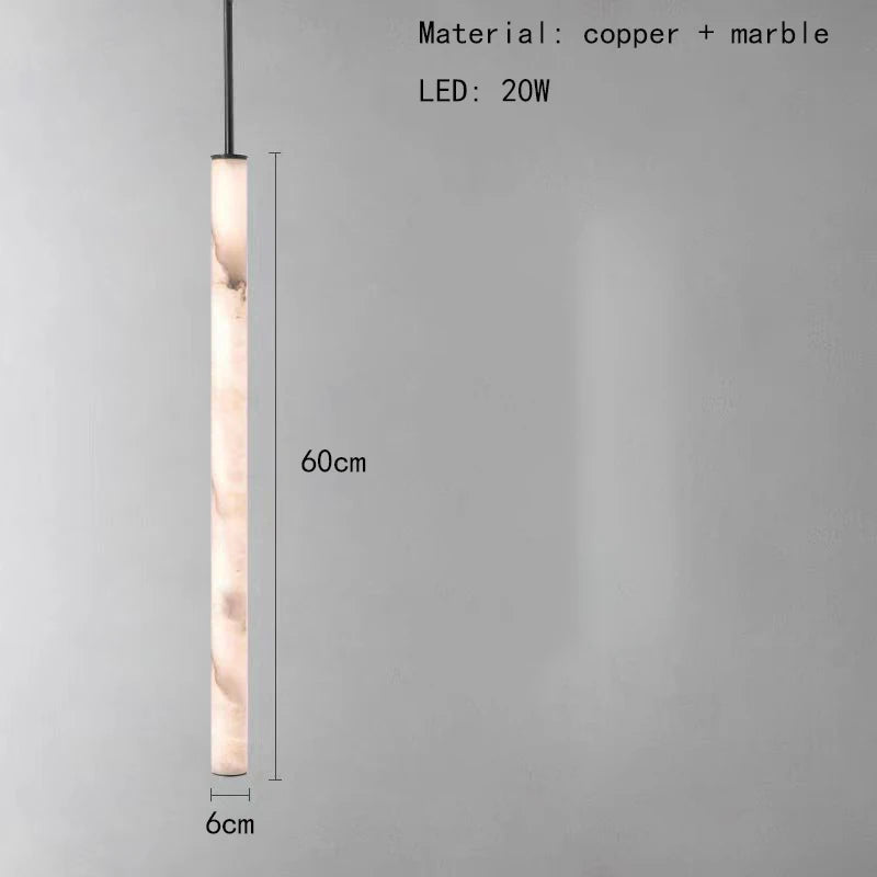 Kronleuchter aus Marmor und Messing 3.000 K mit verstellbarem Kabel für Innenräume
