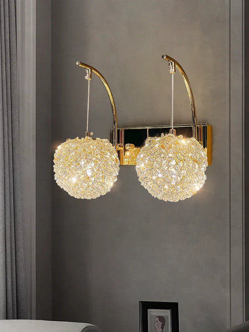 Moderne Kristallwandleuchte für ein elegantes Interieur - vue 3 sur 11