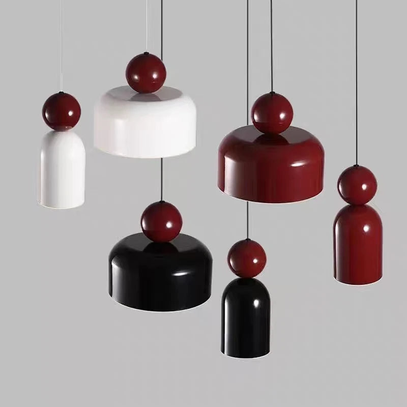 lampes suspendues nordiques réglables en fil métallique - vue 4 sur 24