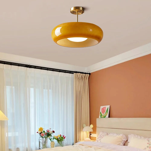 plafonnier moderne nordique en verre led iwhd