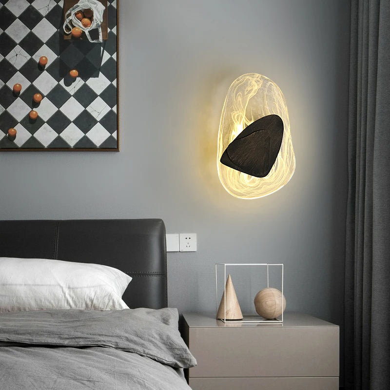 applique murale led au design artistique et créatif forme irrégulière - vue 4 sur 8