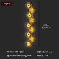 Moderne Kristall-Wandleuchte mit LED für Flur