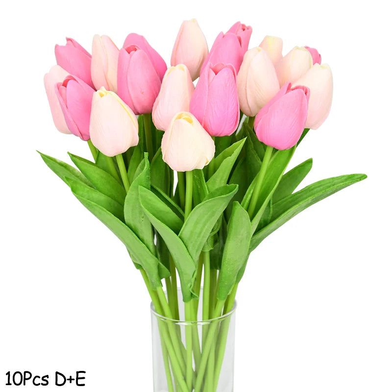 lot de 10 tulipes artificielles pour décoration de mariage et jardin